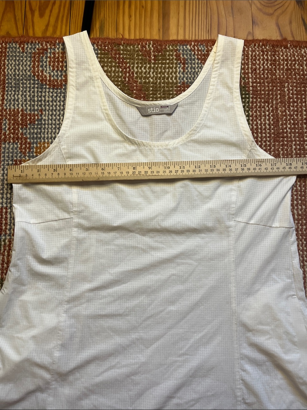 Stio Women’s Athletic Tennis Dress White Performance Pique Sport Hiking Size M - Picture 4 of 8